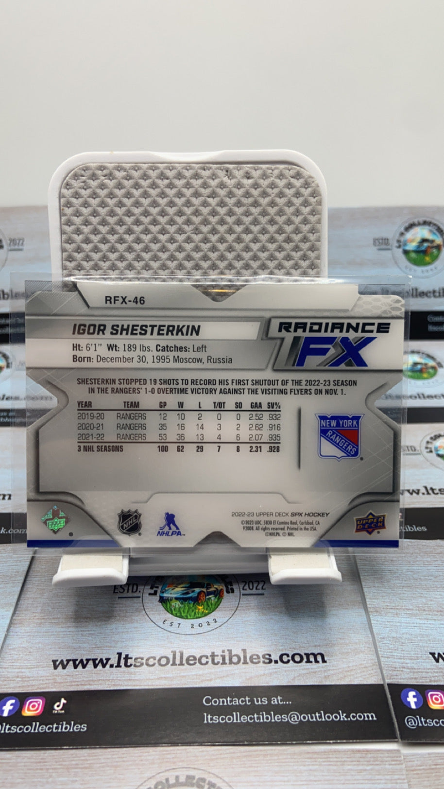 Upper deck NHL - Igor Shesterkin /549