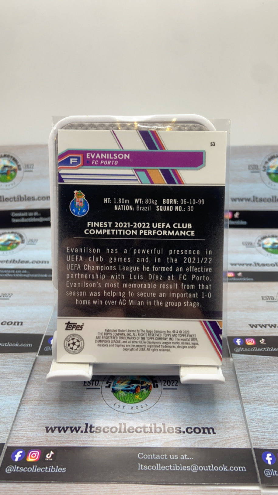 Topps Finest - Evanilson /299