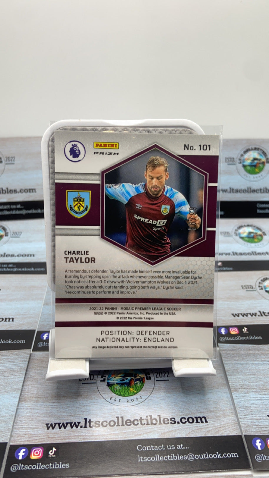 Panini Prizm mosaic - Charlie Taylor /99