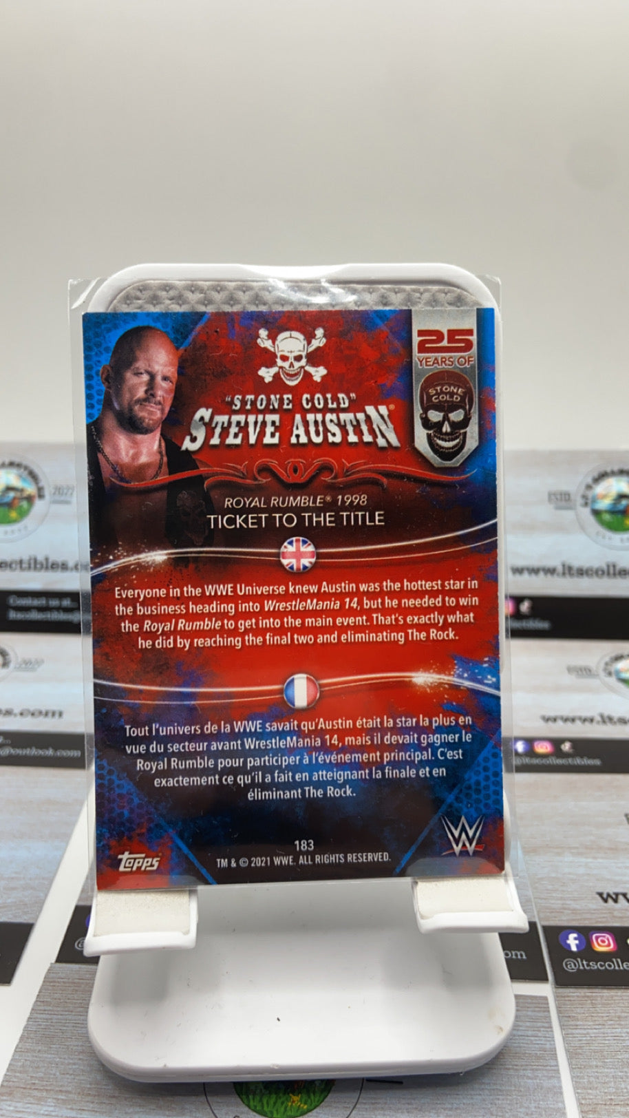 Topps WWE - 25 years of stone cold Steve Austin