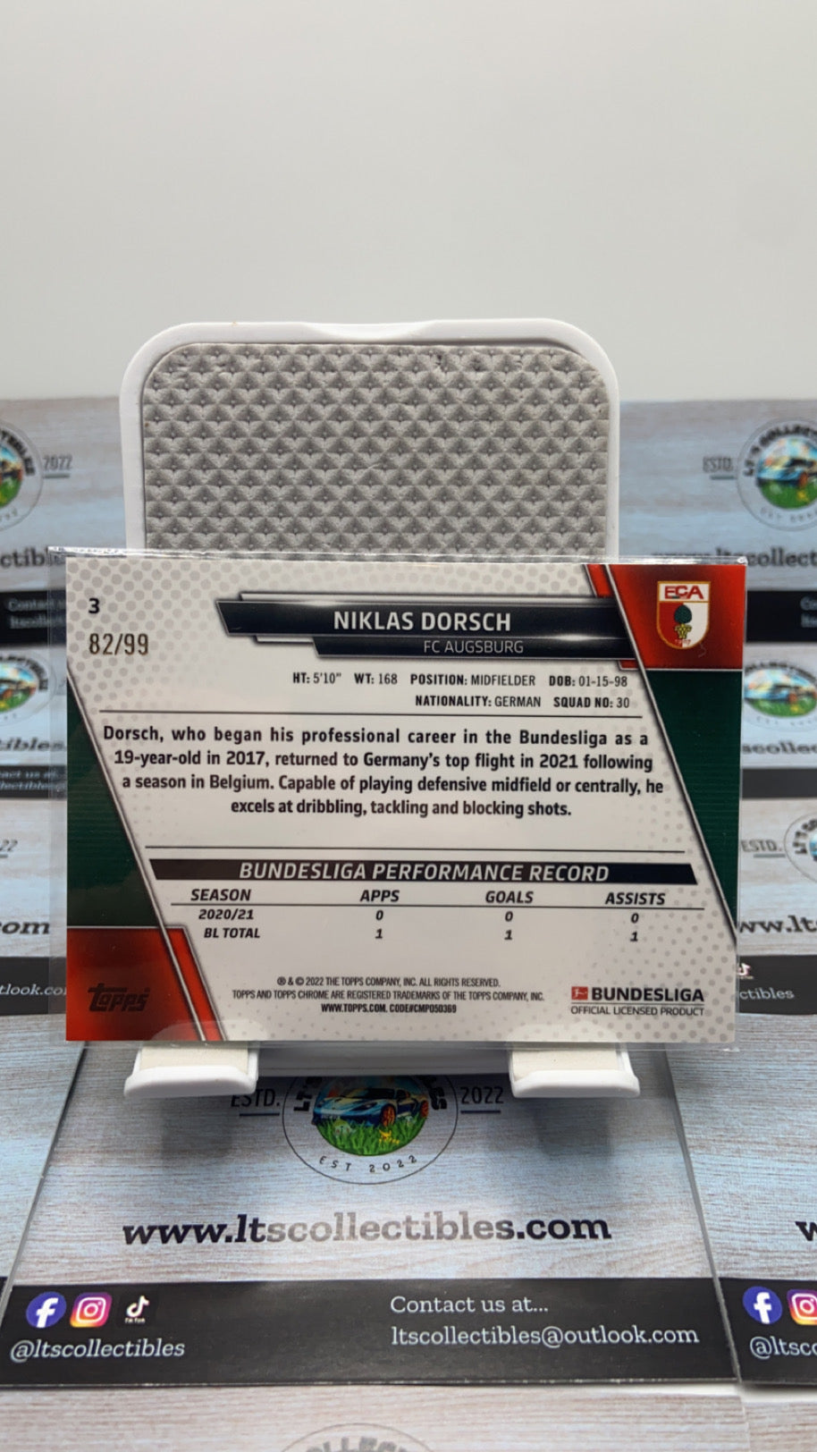 Topps chrome - Niklas Dorsch /99