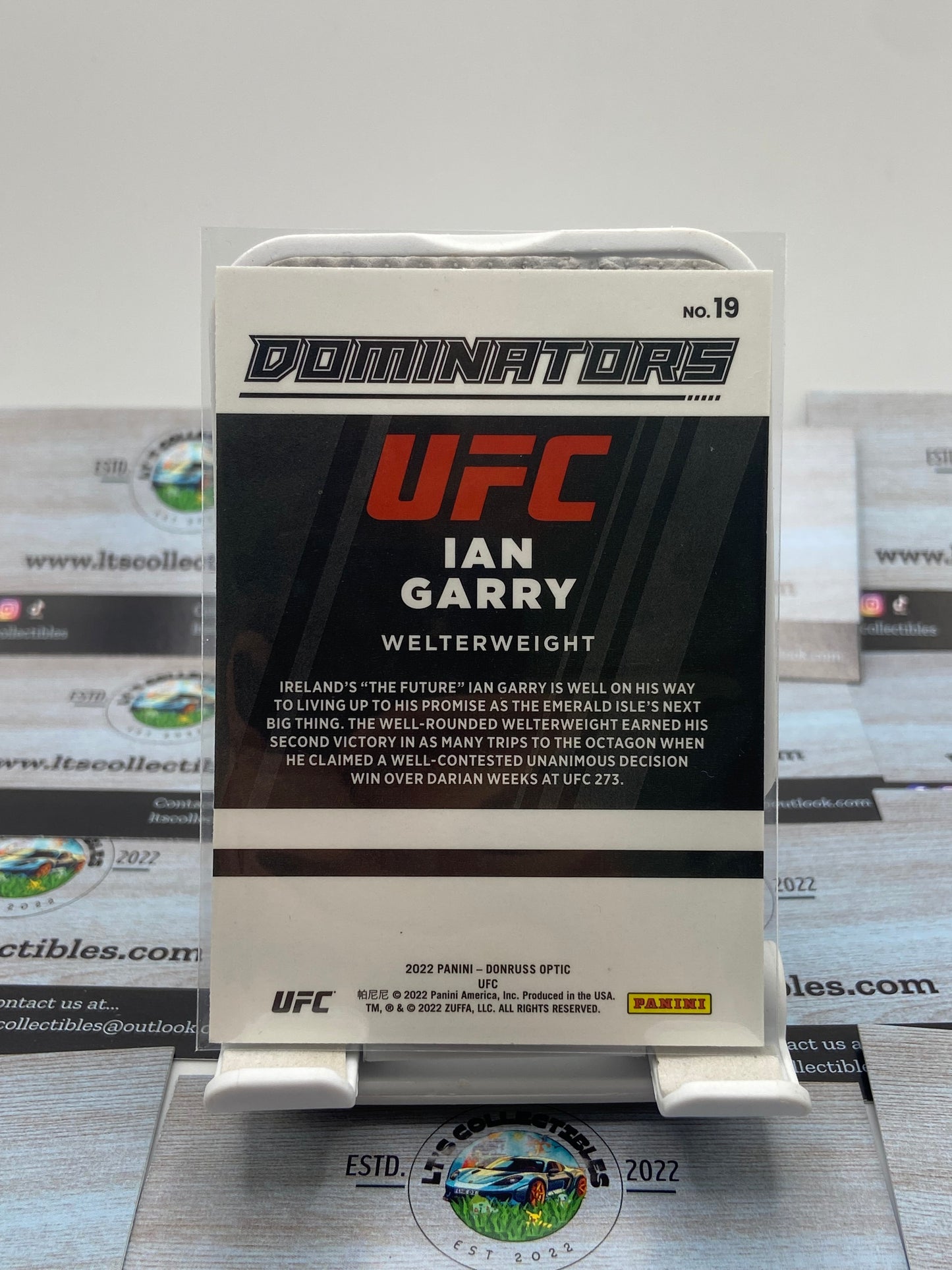 Panini optic UFC dominators - Ian Garry