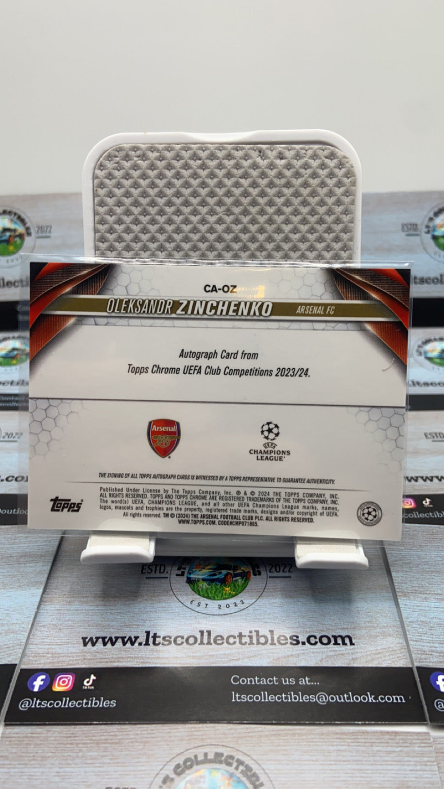 Topps Chrome - Oleksandr Zinchenko autograph/299