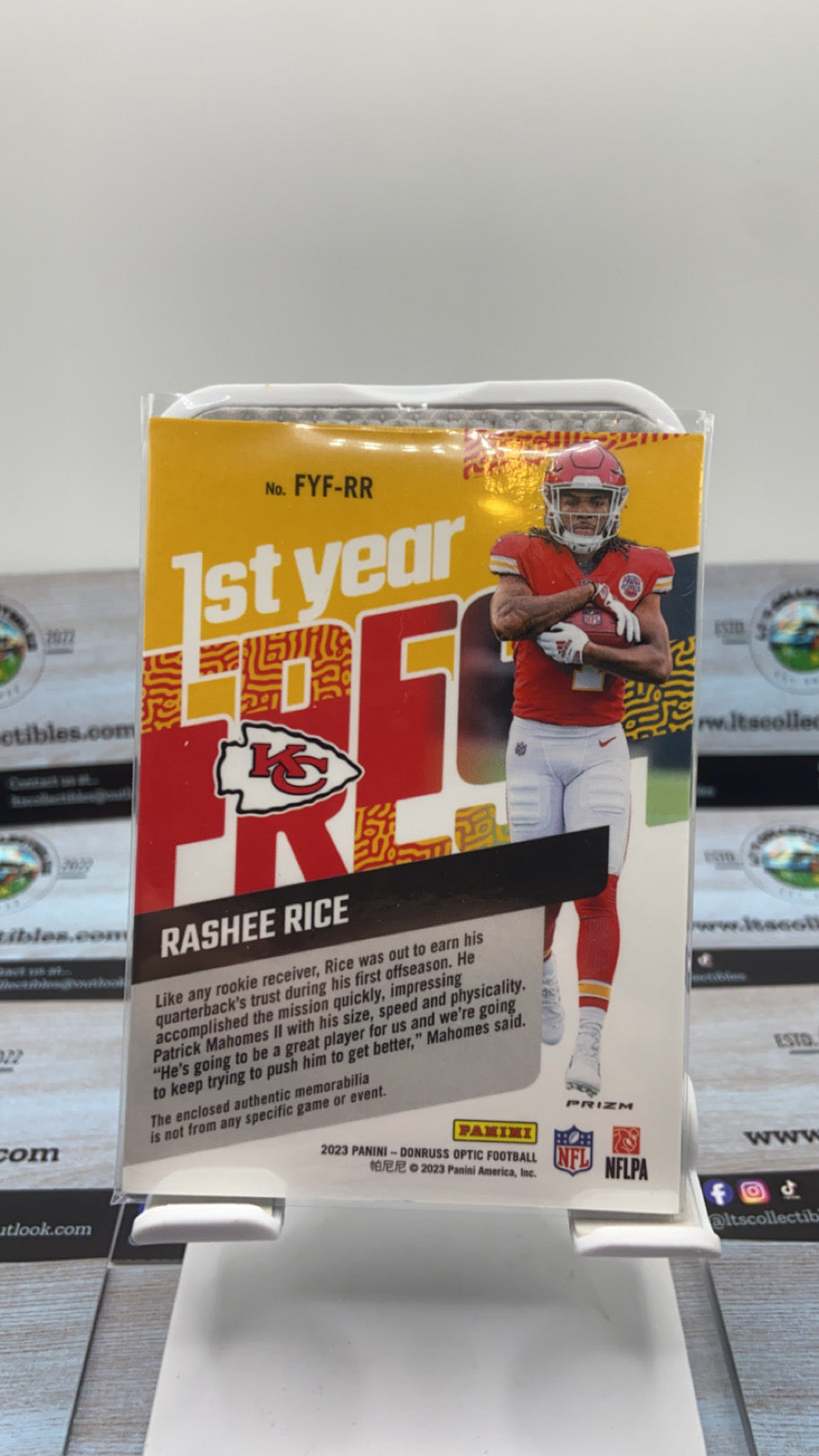 Donruss optic - RC Rashee Rice - Authentic memorabilia patch