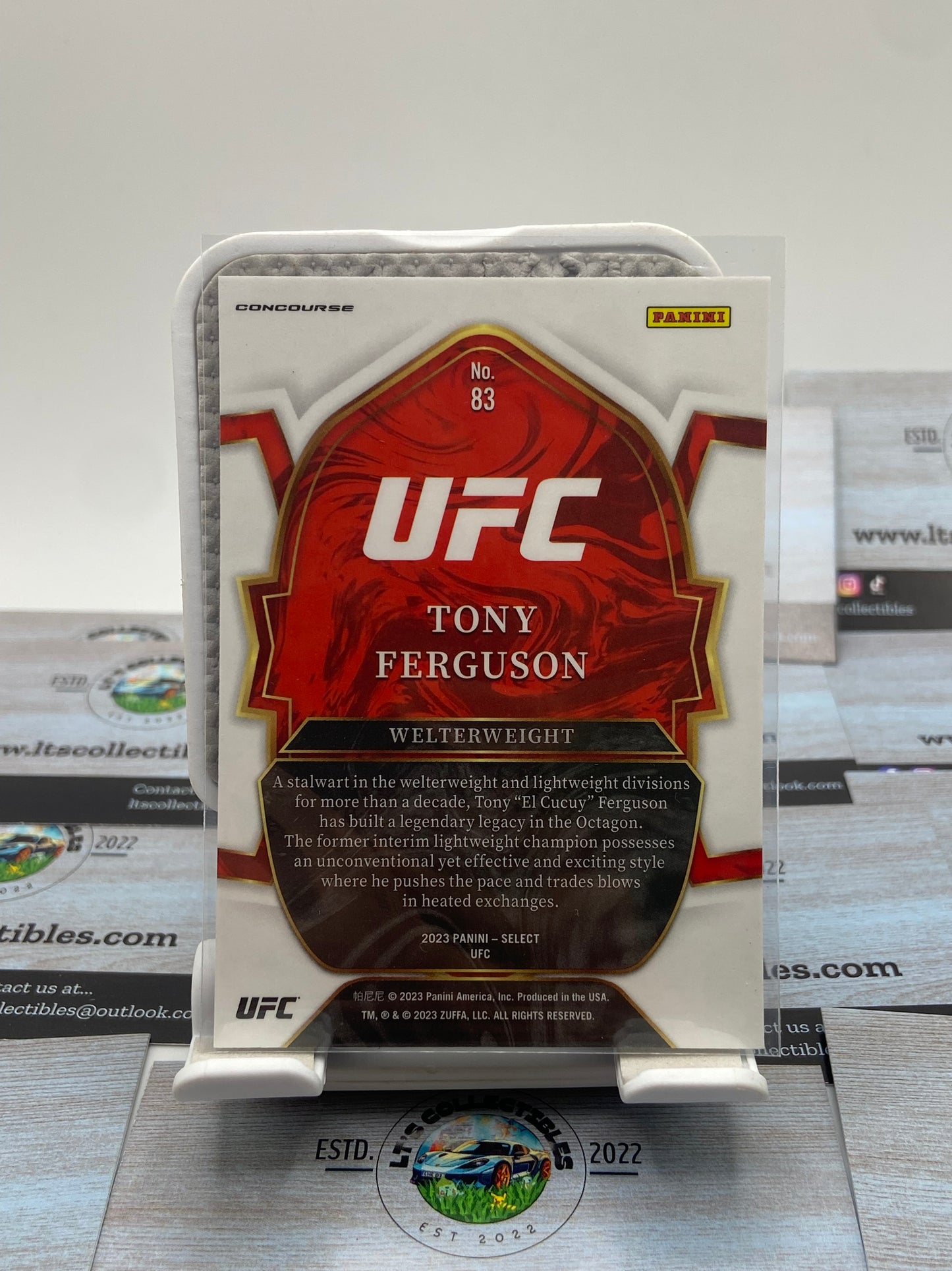 2023 Panini select UFC - Tony Ferguson