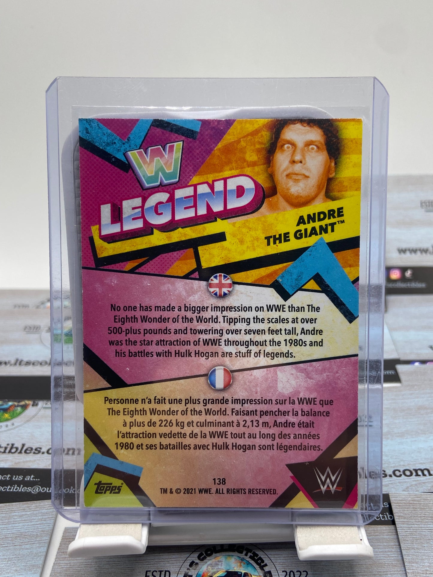 Wwe topps 2021 slam attax legends - Andre the giant