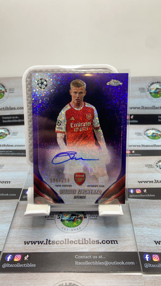 Topps Chrome - Oleksandr Zinchenko autograph/299