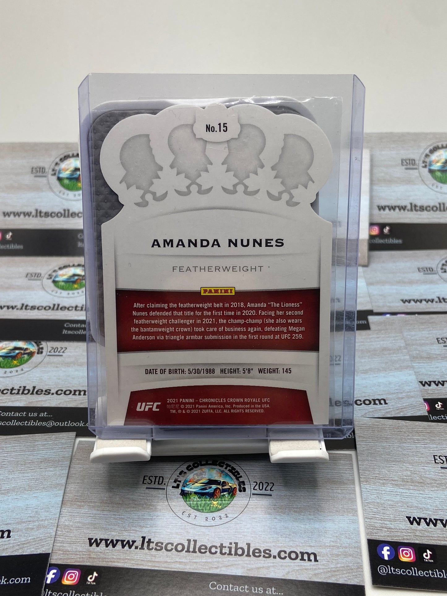 2021 panini chronicles crown royale UFC - Amanda Nunez