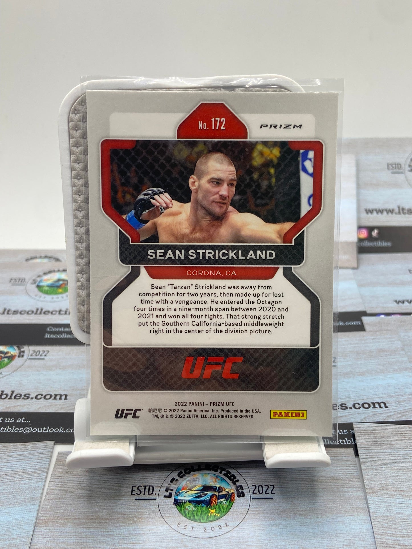 2022 Panini Prizm UFC - Sean Strickland rookie card