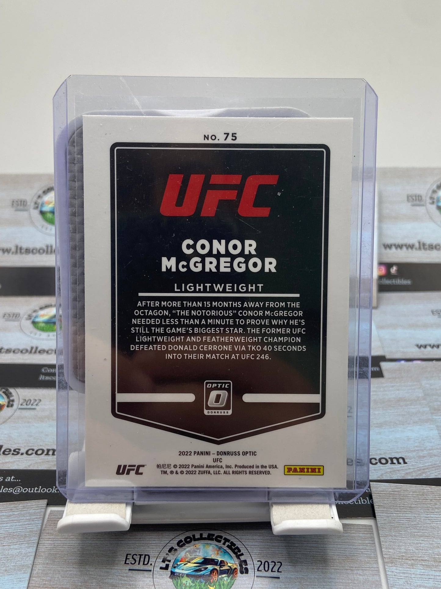 2022 panini Donruss optic UFC - Connor McGregor