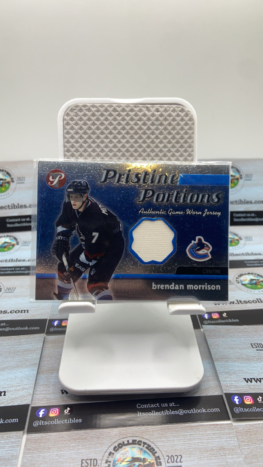 Topps Hockey - Brendan Morrison - Authentic Game worn jersey
