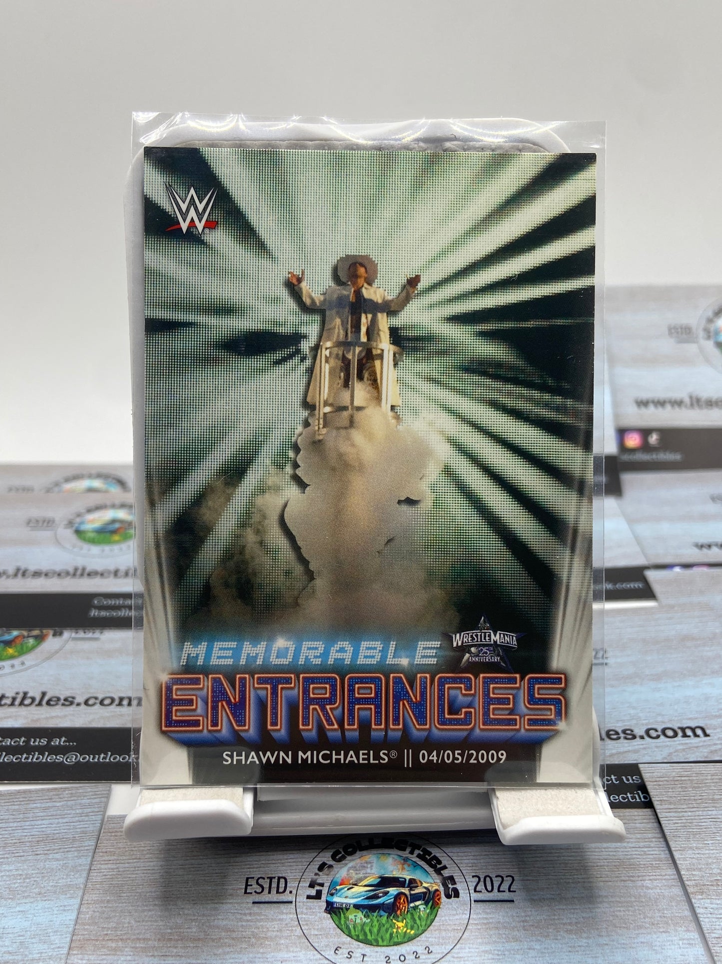 Wwe topps - wrestle mania 25 Shawn Michaels entrance