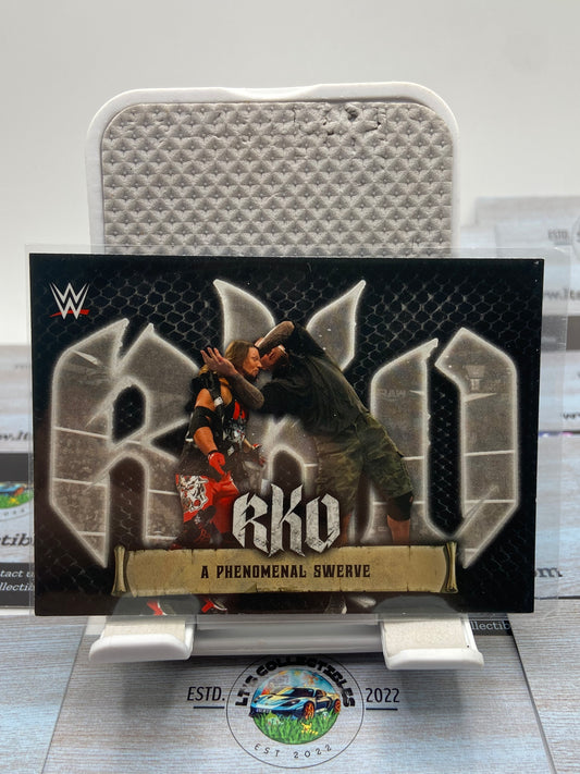 WWE RANDY ORTON TOPPS FLAGSHIP 2021 WRESTLING TRADING CARD #RKO9 RKO-9 INSERT