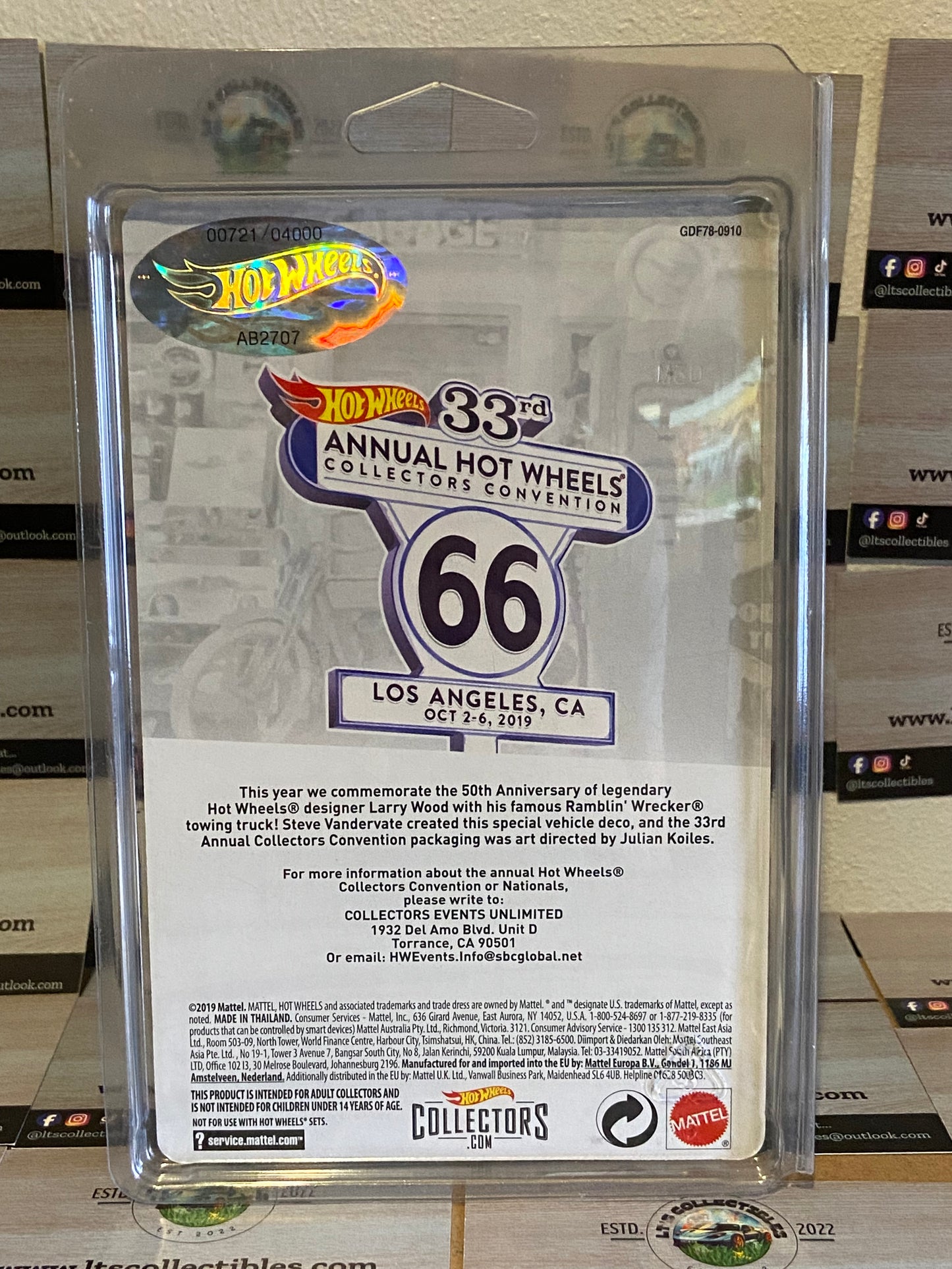 Hot Wheels 33rd Convention - Ramblin Wrecker - Limited edition 721/4000