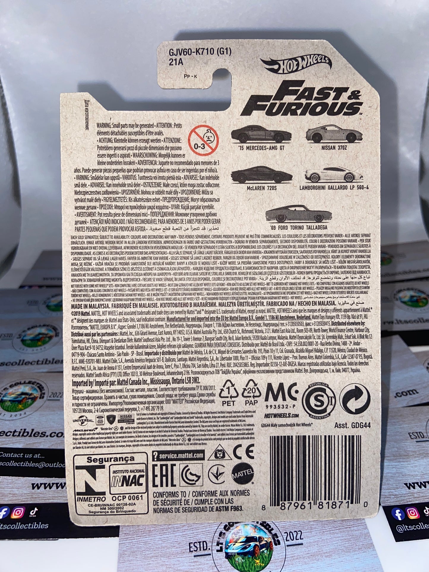Hot Wheels Special Mainline - Fast & Furious Lamborghini Gallardo LP560-4